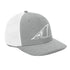 White Redfish Tail Embroidered Trucker Cap for Outdoor Style - Adjustable Comfort and Classic Fit